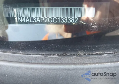 2016 Nissan Altima 2.5/2.5 S/2.5 Sl/2.5 Sr/2.5 Sv из США, поврежденный, VIN 1N4AL3AP2GC133382